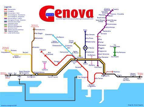 Genova Underground Mappa