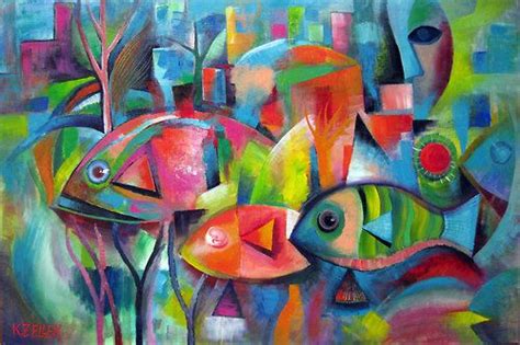 Pin By Soo Heath On ~ Colorful Artsy Illustration ~ Fish Art