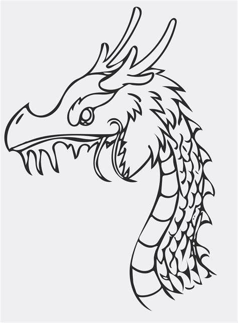 Chinese Dragon Outline By Anttya On Deviantart