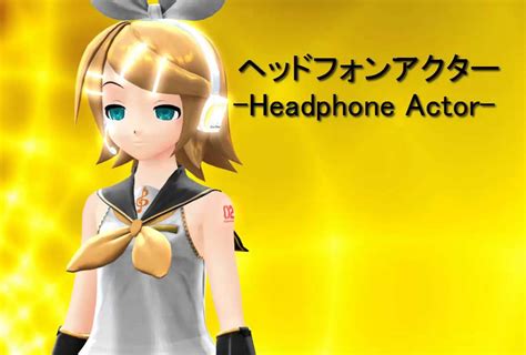 Kagamine Rin Headphone Actor Youtube