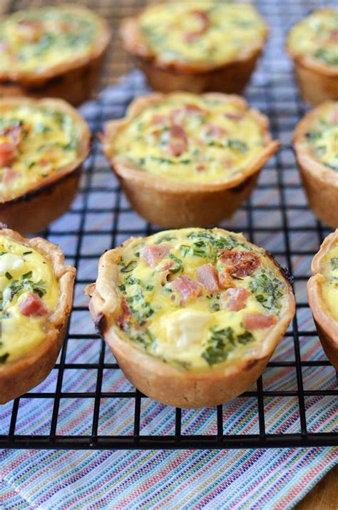 Ham And Sun Dried Tomato Mini Quiche Cups Recipe Recipes Breakfast