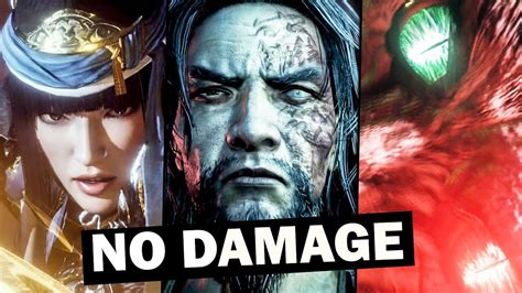 Nioh 2 Darkness In The Capital Dlc All Boss Fights No Damage Youtube