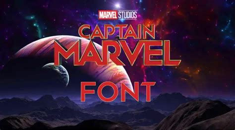 Captain Marvel Font Free Fonts Vault