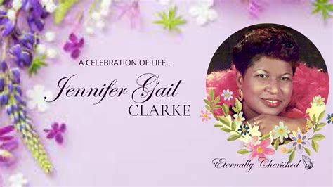 Jennifer Clarke Funeral Service Youtube