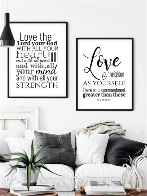 Printable Bible Verse Signs For Bedroom Faith Hope And Etsy