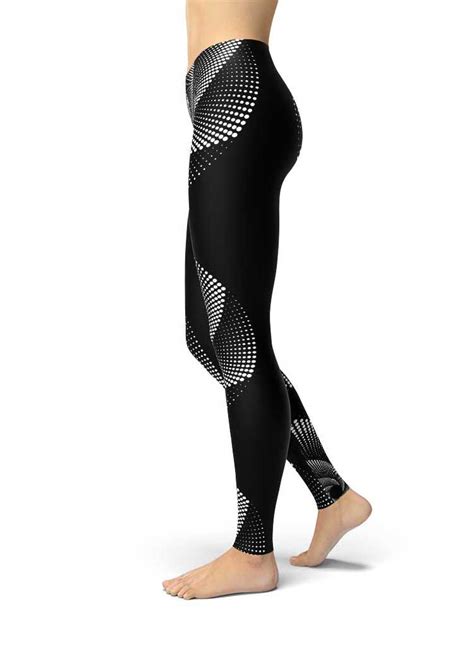 Swirl Dots Yoga Pants Action Curves