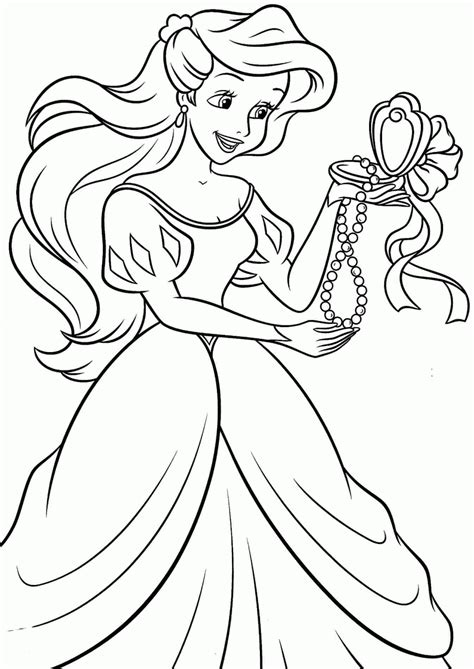 Disney Princesses Coloring Pages Ariel Coloring Home Ariel Coloring