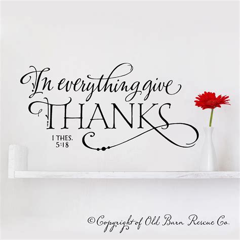 In Everything Give Thanks Scripture Wall Art Hand Drawn Old Barn