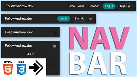 How To Build A Responsive Navigation Bar Using Html And Css BEST GAMES WALKTHROUGH