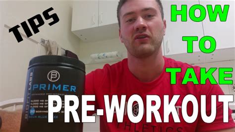 How To Take Pre Workout Youtube