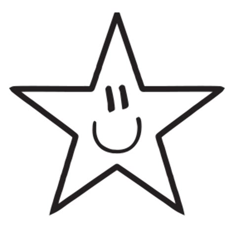 Download High Quality Star Clipart Black And White Smiley Transparent