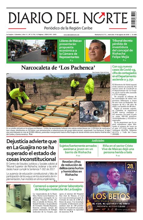 Diario Del Norte Edición 19 De Agosto De 2020 By Diario Del Norte Issuu
