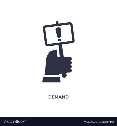 Demand Icon On White Background Simple Element Vector Image