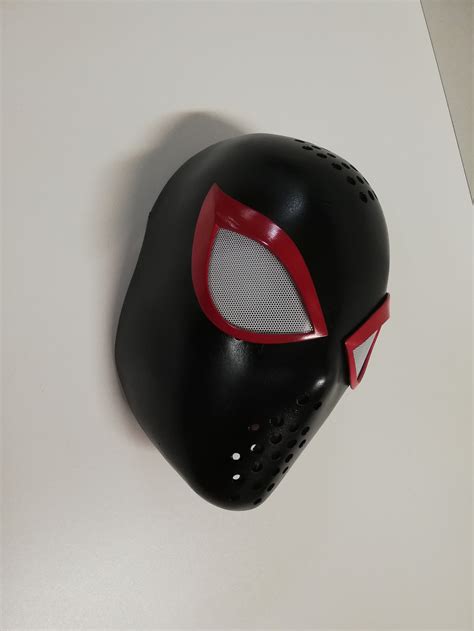Faceshell Spider Man Miles Morales With Lenses Etsy
