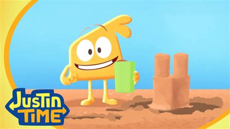 How To Build A Sand Castle Squidgy Shorts Justin Time Youtube