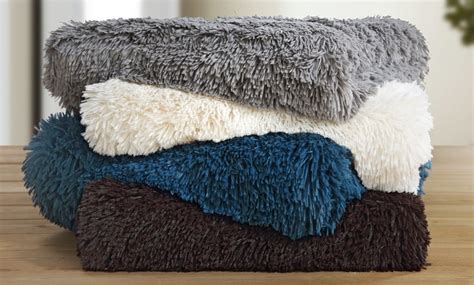 Up To 40 Off On Shaggy Faux Fur Blanket Groupon Goods