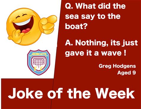 Joke Of The Week From Greg Hodgens Age 9 Arbroath Fc