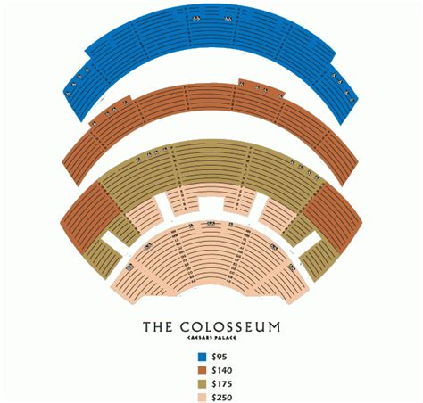 Caesars Palace Seating Chart Colosseum Seating Seating