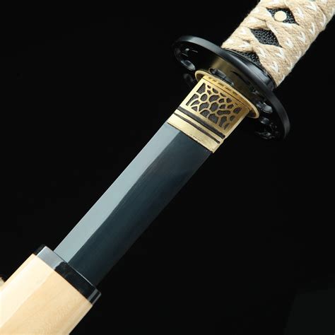 Carbon Steel Katana Handmade Japanese Katana Sword Carbon Steel With Black Blade