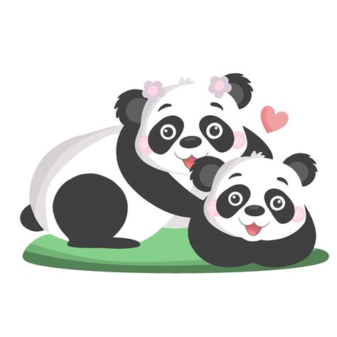 Free Pareja De Dos Pandas Enamorados En El Día De San Valentín 13271002