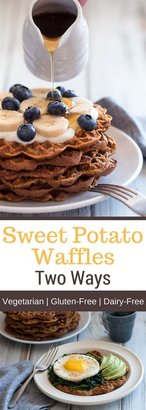 Supermarket waffles are highly processed but can evoke a taste of times past. Sweet potato Waffles Two Ways | Recipe | Sweet potato waffles, Potato waffles, Ways to cook eggs