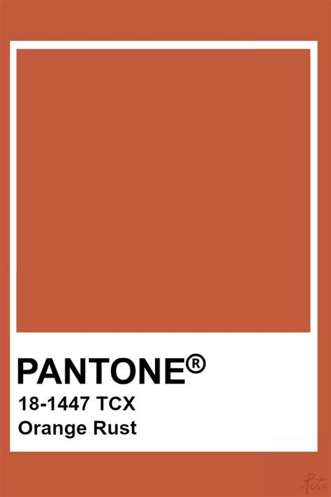 Pantone Orange Rust Pantone Orange Pantone Pantone Palette