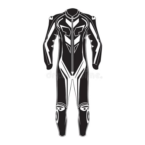 Motorcycle Suit Vector Flat Illustration Stock Vector Illustration Of