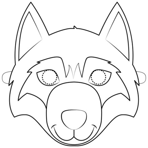 Cat mask cat mask coloring page � craft jr. Wolf Mask coloring page | Free Printable Coloring Pages