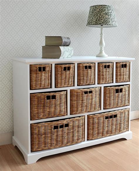 All storage units, whether the materials are stored on standard pallets, wire baskets or other containers, are assigned an identifier — a number — which is maintained in the system as the storage unit number. Wicker Baskets Used As Extra Storage In The Small Spaces