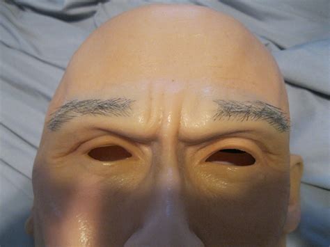 Realistic Silicone Old Man Mask W Goatee And Eyebrows Not Spfx Cfx
