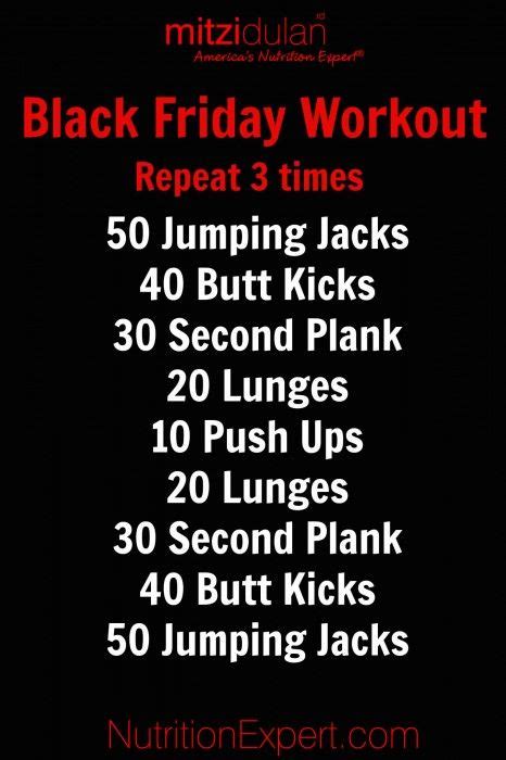 Black Friday Workout Workout Plans Friday Workout