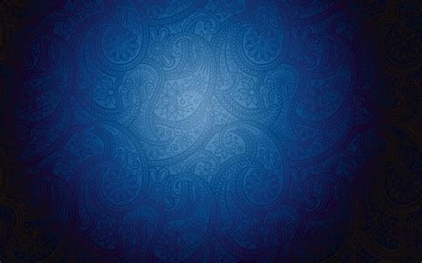 Artistic Blue Pattern Background With Modern Batik Motive Hd