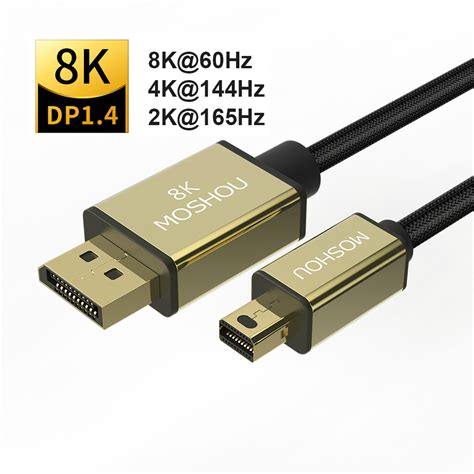 2020 New Dp 14 Cables Displayport To Dp To Mini Dp Support 8k 60hz 4k