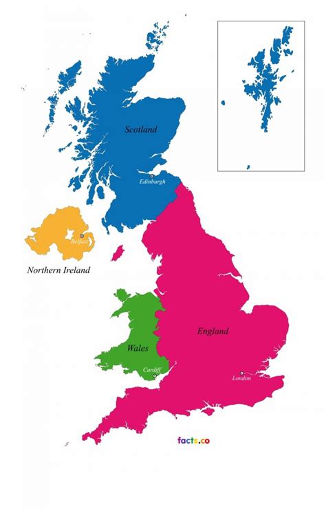 Mapa De Las Regiones Del Reino Unido Uk Mapa Político Y Estatal Del