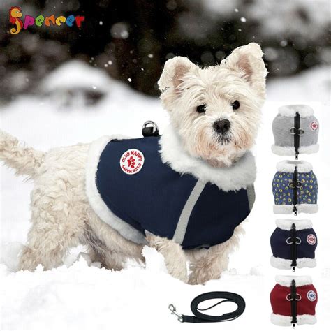 Spencer Windproof Fleece Pet Dog Warm Winter Coat Reflective Padded
