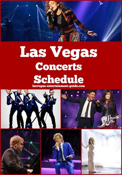 Las Vegas Concerts Calendar Top Headliners Performing On The Strip