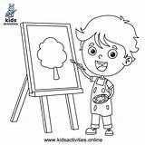 Easels sketch template