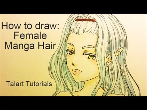 The ultimate guide to learn how to draw hair for any hairstyles, especially for anime and manga with 10 easy art tips! How to draw: Female Manga Hair Tutorial (Long and Flowy ...