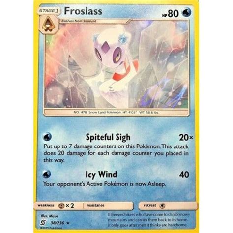 Froslass 38 236 Rare Holo Pokemon Card Unified Minds Pokemontcg Pokemon Pokemon Cards