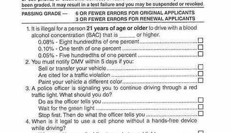 Practice Permit Test Sample Questions for US Drivers License 2022