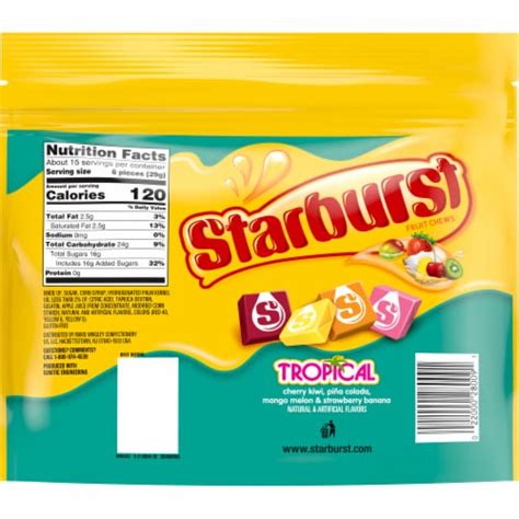 Starburst Tropical Sharing Size Chewy Candy 156 Oz Kroger