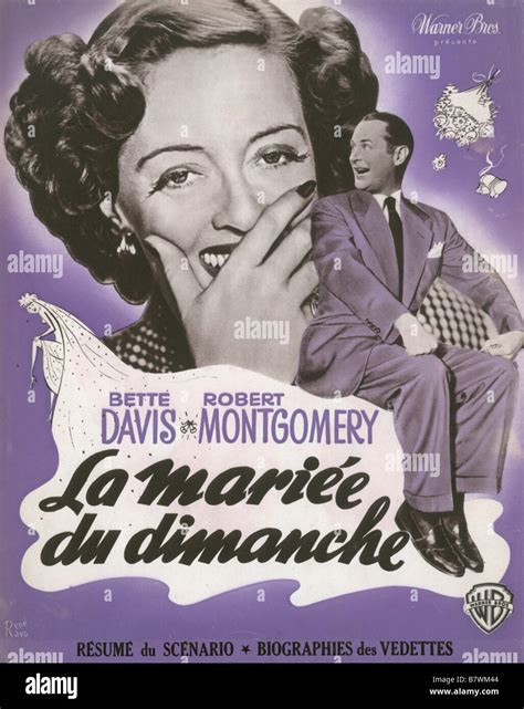 June Bride Year 1948 Usa Bette Davis Robert Montgomery Director Bretaigne Windust Movie