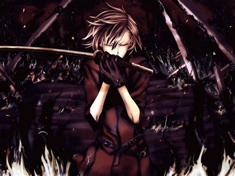 Download Brave Dark Assassin Anime Boy Wallpaper
