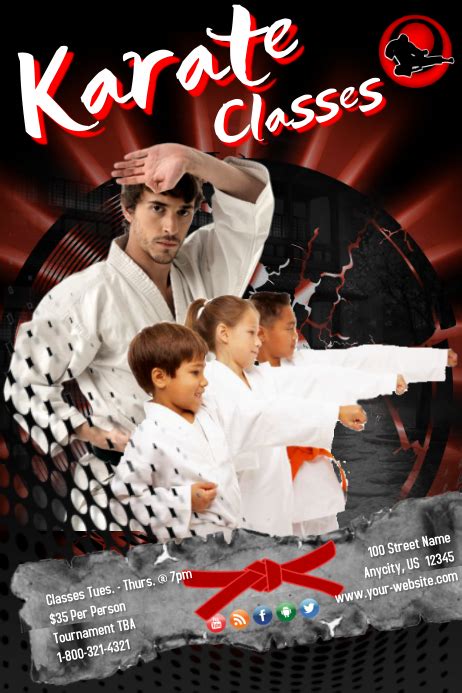 Karate Classes Template Postermywall