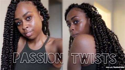 At Home Easy Passion Twists Tutorial Using The Rubber Band Method