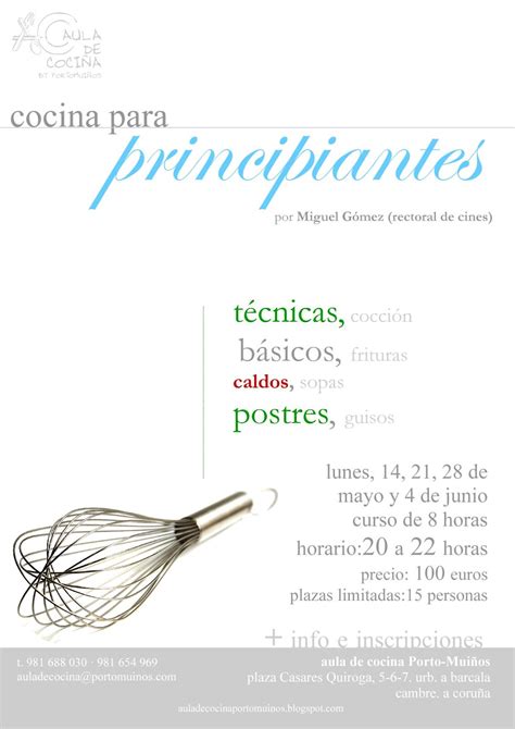 La cocina callejera más canalla de dabiz muñoz. Aula de cocina Porto Muiños-Recetas: Cursos de Cocina