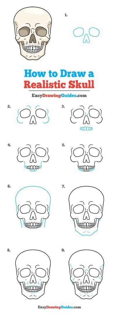 How To Draw A Realistic Skull With Easy Step By Step Instructions For