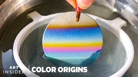Electrifying Metal Creates Rainbow Colors Color Origins Art Insider Youtube