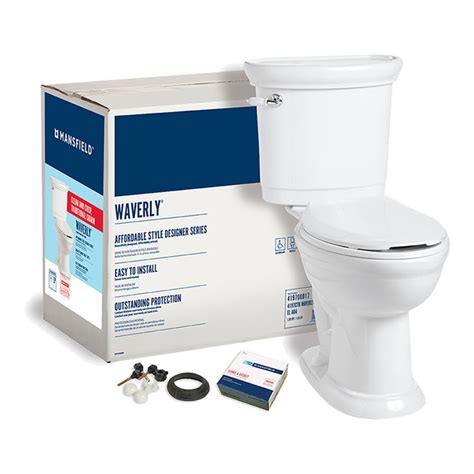 Mansfield 4197ctk Wht Waverly 128 Gpf Ada Elongated Bowl Toilet White