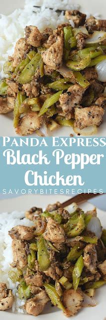 Black Pepper Chicken Panda Express Copycat Savory Bites Recipes A